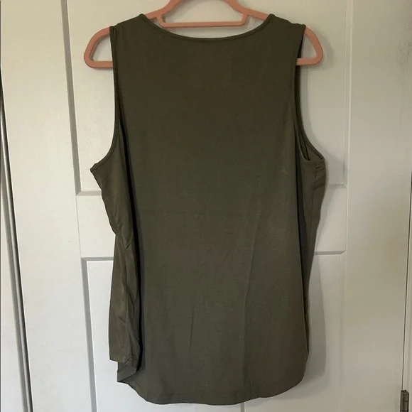 Chico's Olive Green Sleeveless Top - Picture 6 of 8